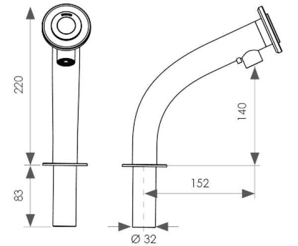 MISCEA CLASSIC Faucet without Temperature Regulation and Bag System
